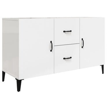 vidaXL Sideboard Hochglanz-Weiß 100x36x60 cm Holzwerkstoff