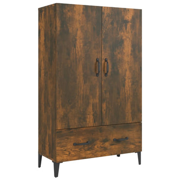 vidaXL Meuble haut chêne fumé 70x31x115 cm bois d'ingénierie