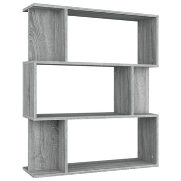 vidaXL Bibliothèque/Séparateur de pièce Gris Sonoma 80x24x96 cm Bois d'ingénierie