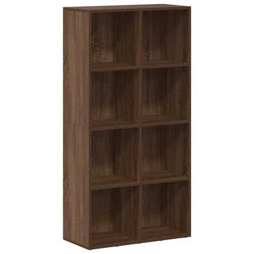 vidaXL Bücherregal/Sideboard Braun Eiche 66×30×130 cm Holzwerkstoff