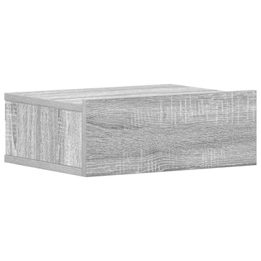 vidaXL Hängender Nachttisch Grau Sonoma 40x30x15 cm Holzwerkstoff