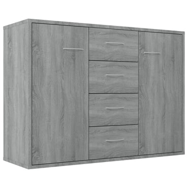 vidaXL Buffet gris Sonoma 88x30x65 cm Bois d'ingénierie