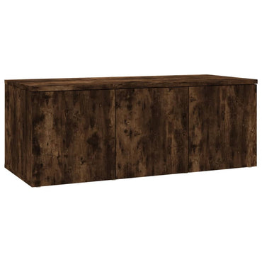 Meuble TV vidaXL chêne fumé 80x34x30 cm bois d'ingénierie