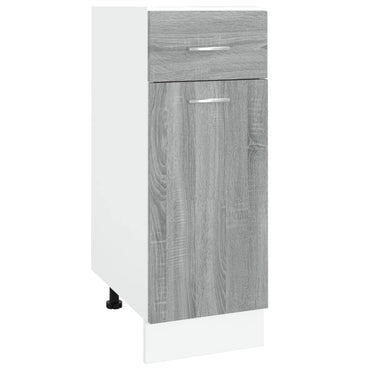 vidaXL Unterschrank mit Schublade Lyon Grau Sonoma 30x46x81,5 cm