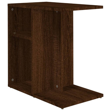 vidaXL Table d'appoint Marron aspect chêne 50x30x50 cm Bois d'ingénierie