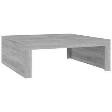 vidaXL Table basse gris Sonoma 100x100x35 cm Aggloméré