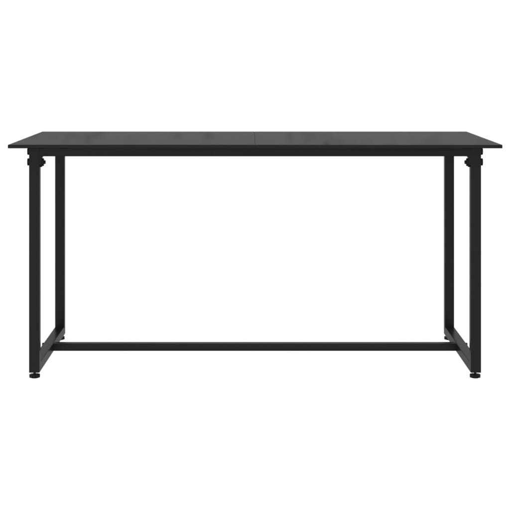 vidaXL 4-tlg. Garten-Lounge-Set mit Kissen Schwarz Poly Rattan