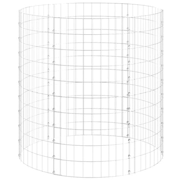 vidaXL Colonne de gabion Ronde en acier galvanisé Ø100x100 cm