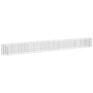 vidaXL Carré potager en gabion Fer galvanisé 540x50x50 cm