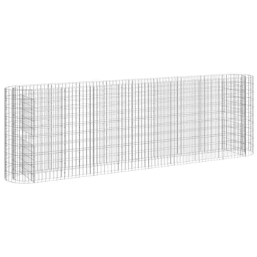 vidaXL Carré potager en gabion Fer galvanisé 330x50x100 cm