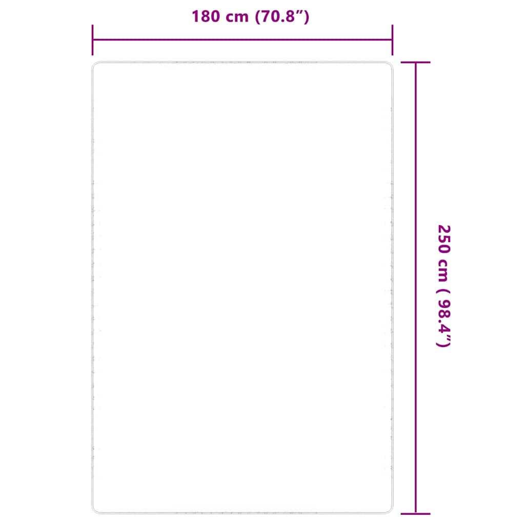 vidaXL Tapis en jute avec envers en latex 180x250 cm