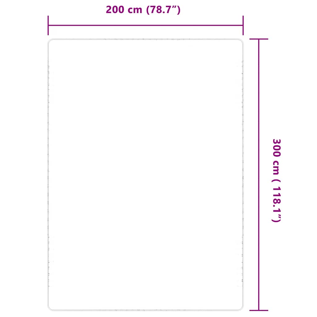 vidaXL Tapis en jute avec envers en latex 200x300 cm
