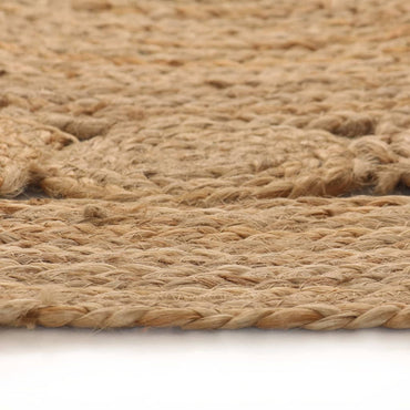 vidaXL Tapis tressé en jute 240 cm Rond