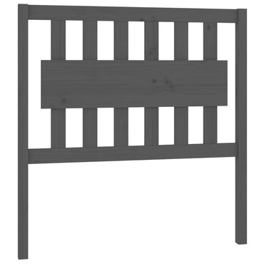 vidaXL Kopfteil Grau 95,5x4x100 cm Massivholz Kiefer