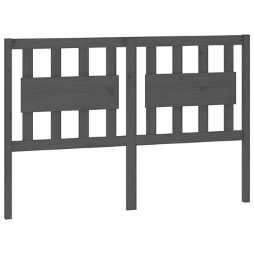 vidaXL Kopfteil Grau 125,5x4x100 cm Massivholz Kiefer