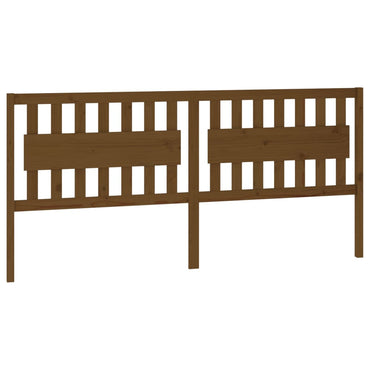 vidaXL Tête de lit Bois de pin massif Marron miel 205,5x4x100 cm