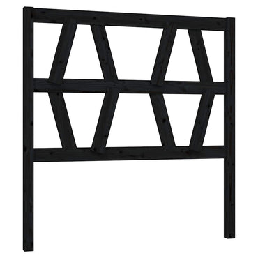 vidaXL Kopfteil Schwarz 81x4x100 cm Massivholz Kiefer