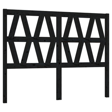 vidaXL Kopfteil Schwarz 146x4x100 cm Massivholz Kiefer
