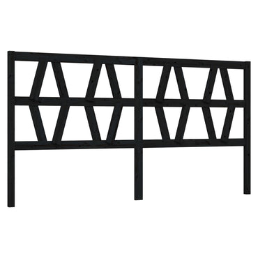 vidaXL Tête de lit Noir 206x4x100 cm Bois de pin massif