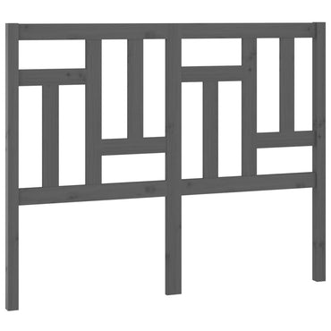vidaXL Tête de lit gris 125,5x4x100 cm bois de pin massif