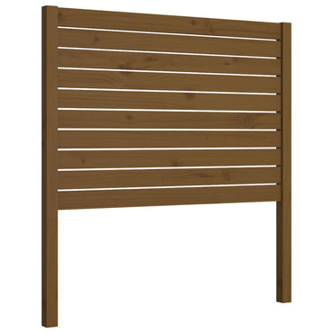 vidaXL Tête de lit Bois de pin massif Marron miel 106x4x100 cm