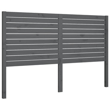 vidaXL Tête de lit gris 126x4x100 cm pin massif