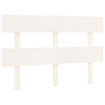 vidaXL Tête de lit blanc 124x3x81 cm Bois de pin massif