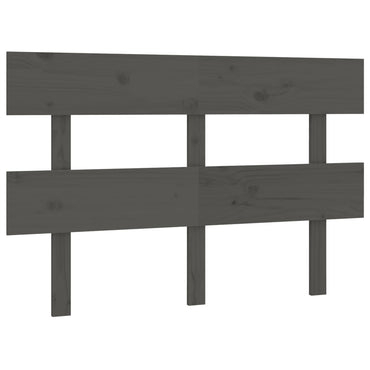 vidaXL Tête de lit gris 138x3x81 cm Bois de pin massif