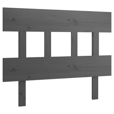 vidaXL Kopfteil Grau 103,5x3x81 cm Massivholz Kiefer