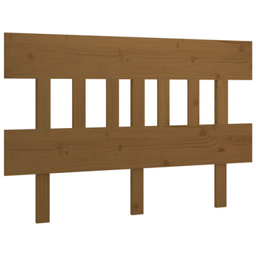 vidaXL Tête de lit Bois de pin massif Marron miel 138,5x3x81 cm