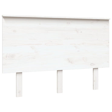 vidaXL Kopfteil Weiß 124x6x82,5 cm Massivholz Kiefer