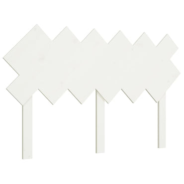 vidaXL Bett-Kopfteil Weiß 132x3x81 cm Massivholz Kiefer