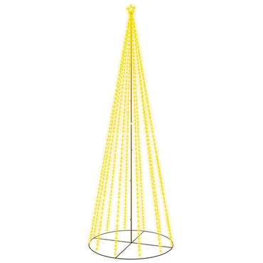 vidaXL LED-Weihnachtsbaum Kegelform Warmweiß 732 LEDs 160x500 cm