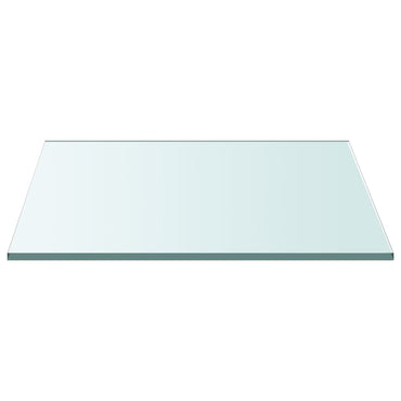 vidaXL Plateau de table Transparent 40x40 cm Verre trempé