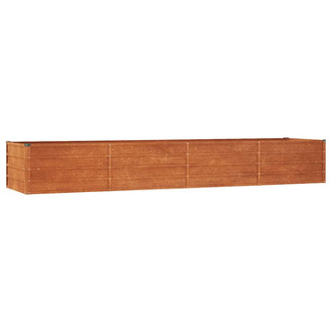vidaXL Carré potager rouillé 320x80x45 cm Acier Corten