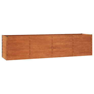 vidaXL Carré potager rouille 320x80x77 cm Acier Corten