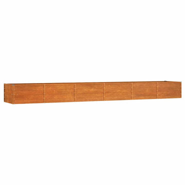 vidaXL Jardinière surélevée rouillée 480x80x45 cm en acier Corten