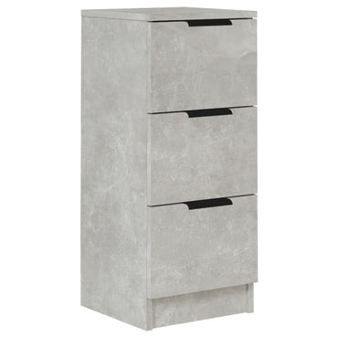 vidaXL Buffet Bas Gris Ciment 30x30x70 cm Bois d'ingénierie