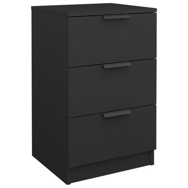 vidaXL Nachttisch Schwarz 40x36x65 cm