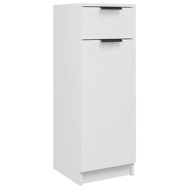 vidaXL Badschrank Weiß 32x33,5x90 cm Holzwerkstoff
