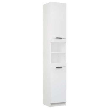 vidaXL Badschrank Weiß 32x34x188,5 cm Holzwerkstoff