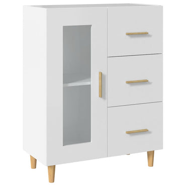 vidaXL Buffet blanc 69,5x34x90 cm en bois d'ingénierie