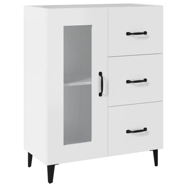 vidaXL Buffet blanc 69,5x34x90 cm en bois d'ingénierie