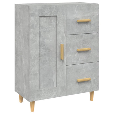 vidaXL Buffet gris béton 69,5x34x90 cm Bois d'ingénierie