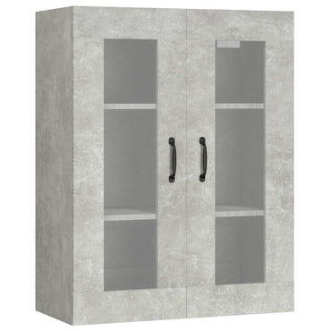 vidaXL Armoire murale gris béton 69,5x34x90 cm