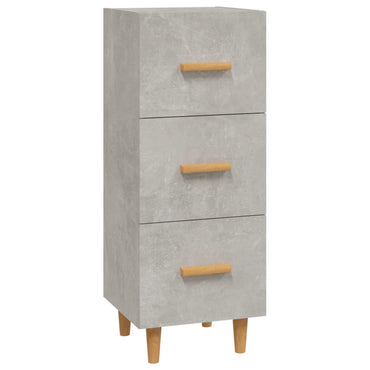 vidaXL Buffet gris béton 34,5x34x90 cm Bois d'ingénierie