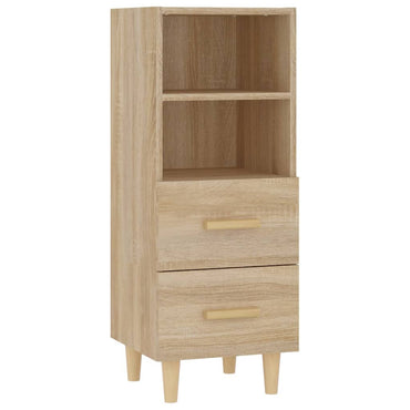 vidaXL Buffet en aggloméré coloris chêne Sonoma 34,5x34x90 cm