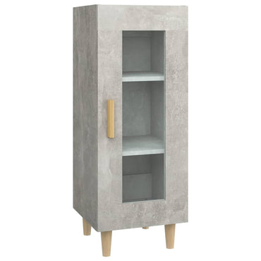 vidaXL Buffet gris béton 34,5x34x90 cm Bois d'ingénierie