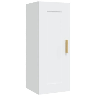 vidaXL Wandschrank Weiß 35x34x90 cm Holzwerkstoff
