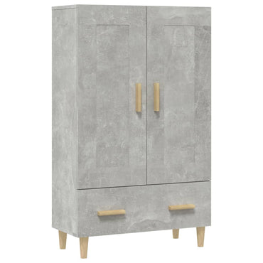 vidaXL Highboard gris béton 70x31x115 cm bois d'ingénierie
